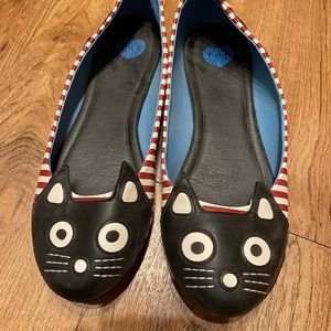 T.U.K. Feline Fashion Highlight Flats, Women’s Sz 11